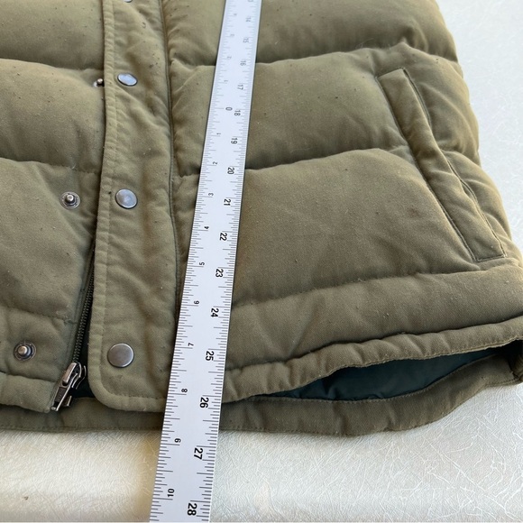 Patagonia Puffer Vest Men Medium Green Orange Full Zip - Picture 6 of 9